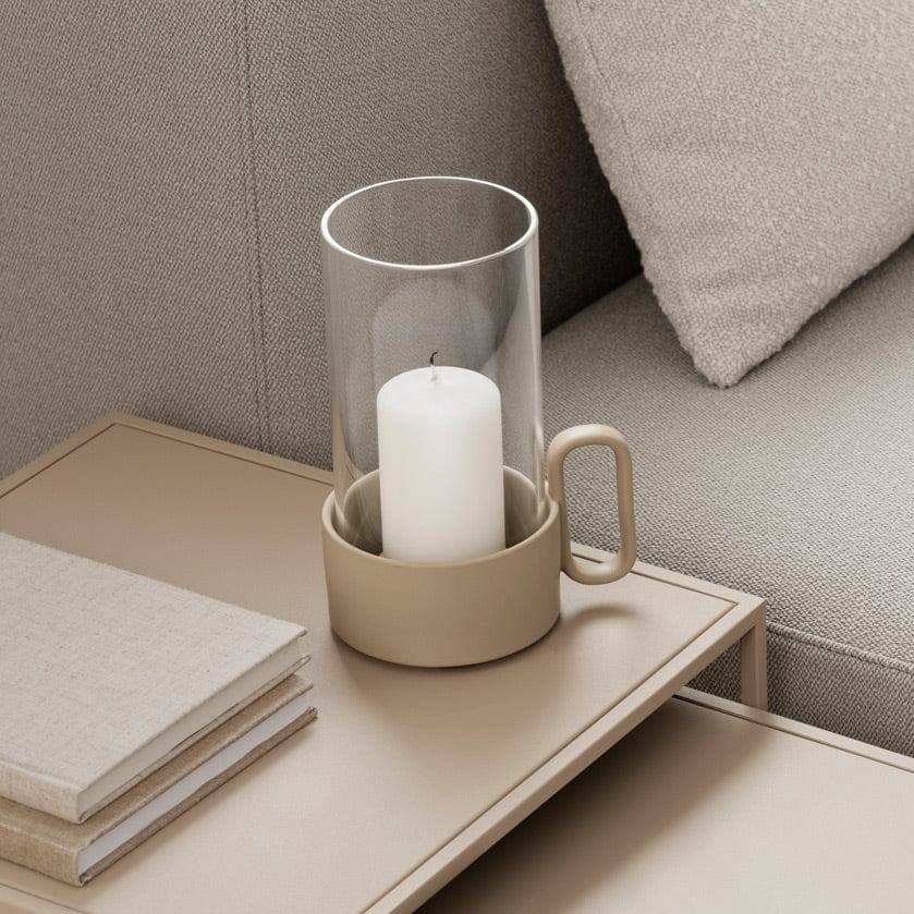 Blomus Germany Yuragi Glass and Ceramic Hurricane - Nomad