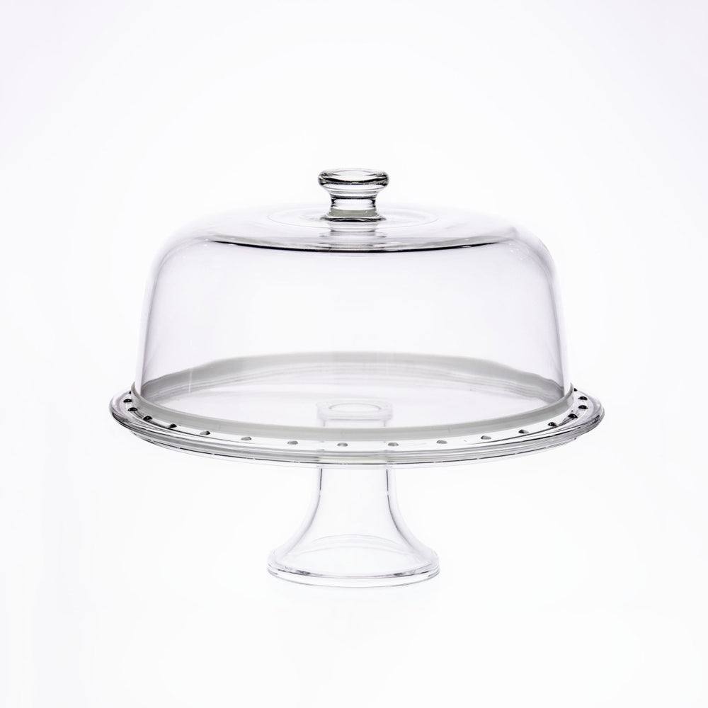 Borgonovo Palladio Cake Stand With Dome Large