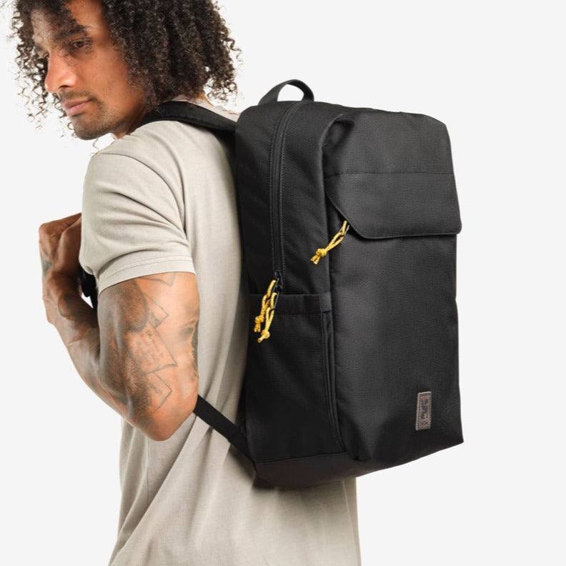 Black fashion zip backpack