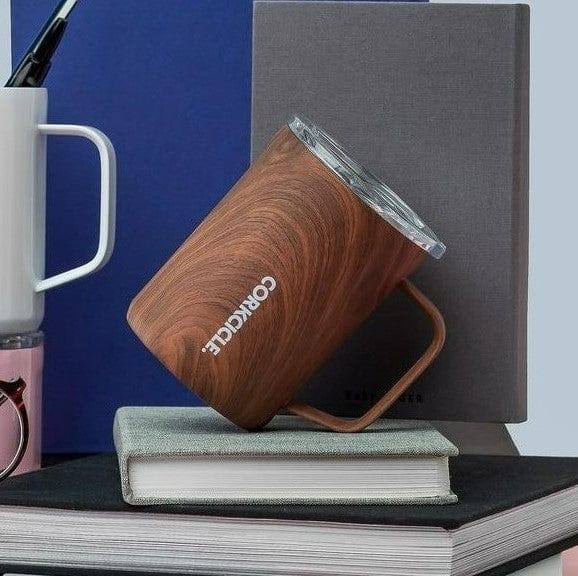 Corkcicle Coffee Mug - 16 oz Walnut Wood