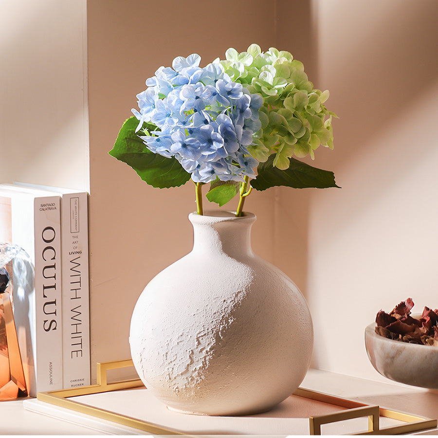 Mophead Hydrangea Faux Stem - Sage