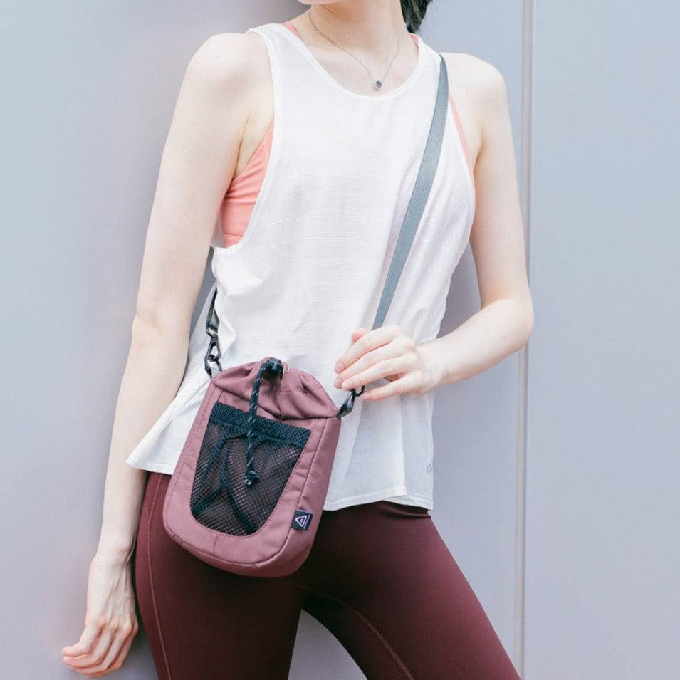 Doughnut Drip Sling Bag Plum