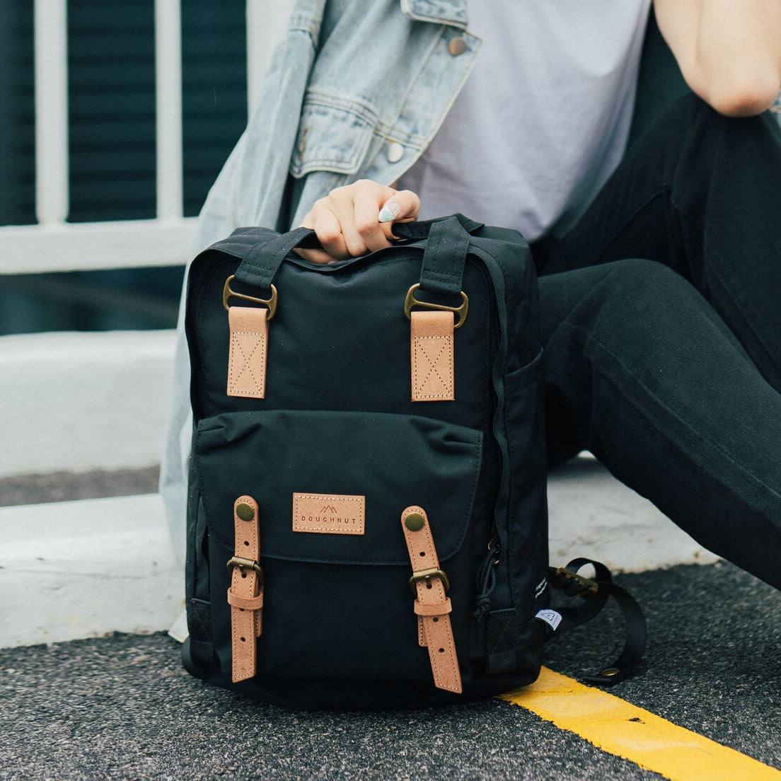 doughnut backpack mini black Doughnut Macaroon Backpack Reborn 16L