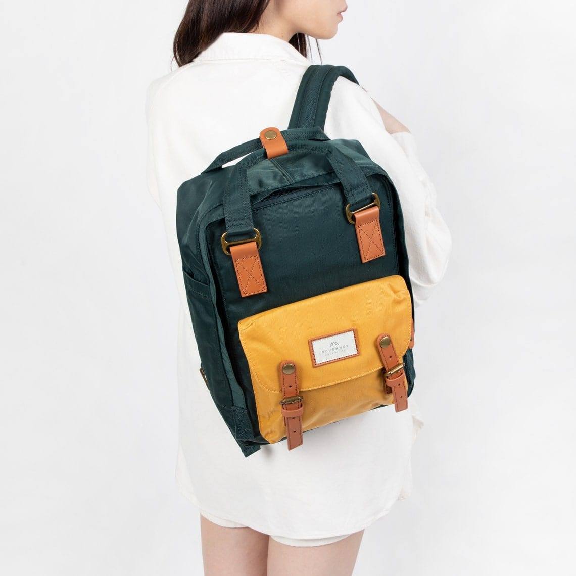 Doughnut Bags Macaroon Backpack - Slate Green x Yellow