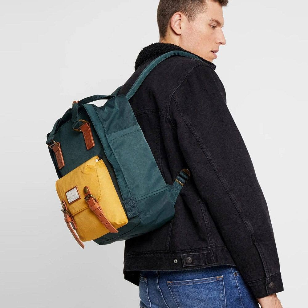 Doughnut Bags Macaroon Backpack - Slate Green x Yellow