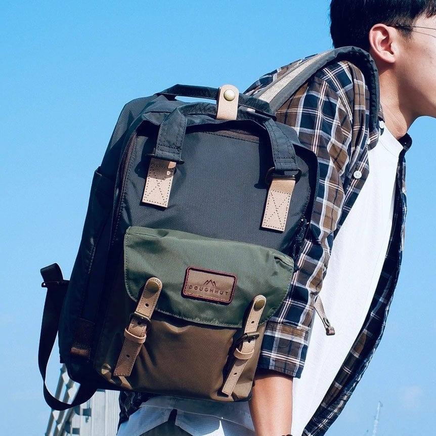 Doughnut Bags Macaroon Jungle Series Backpack - Olive & Army Green