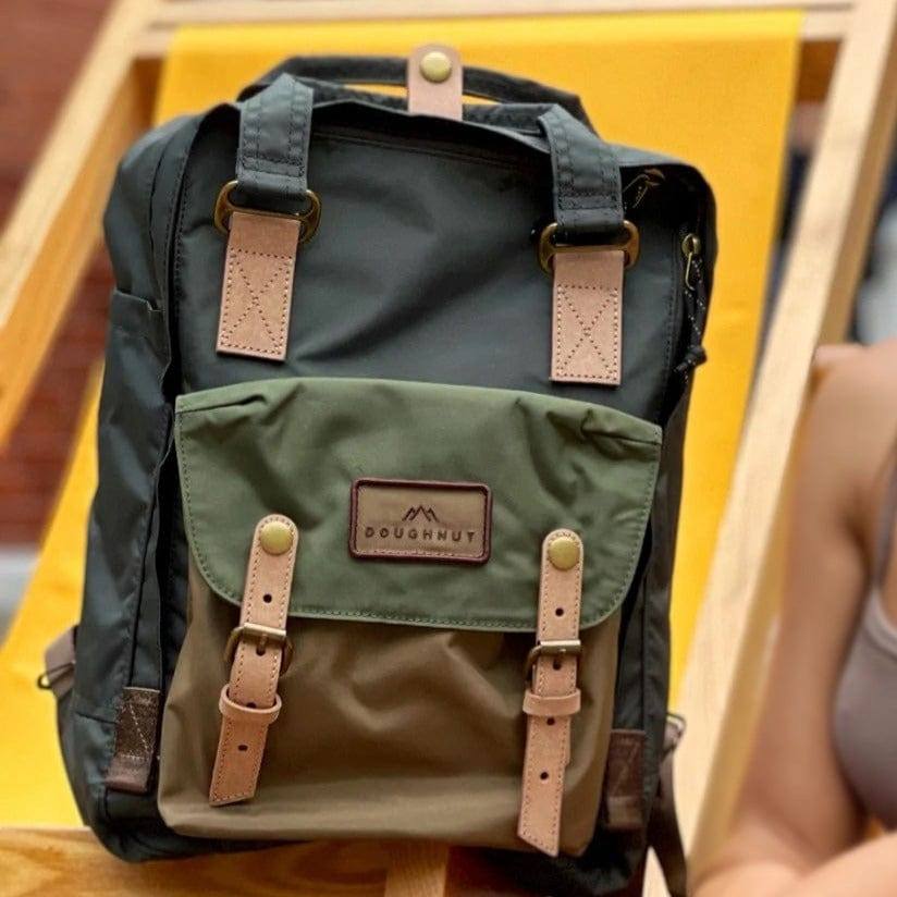 Doughnut Bags Macaroon Jungle Series Backpack - Olive & Army Green