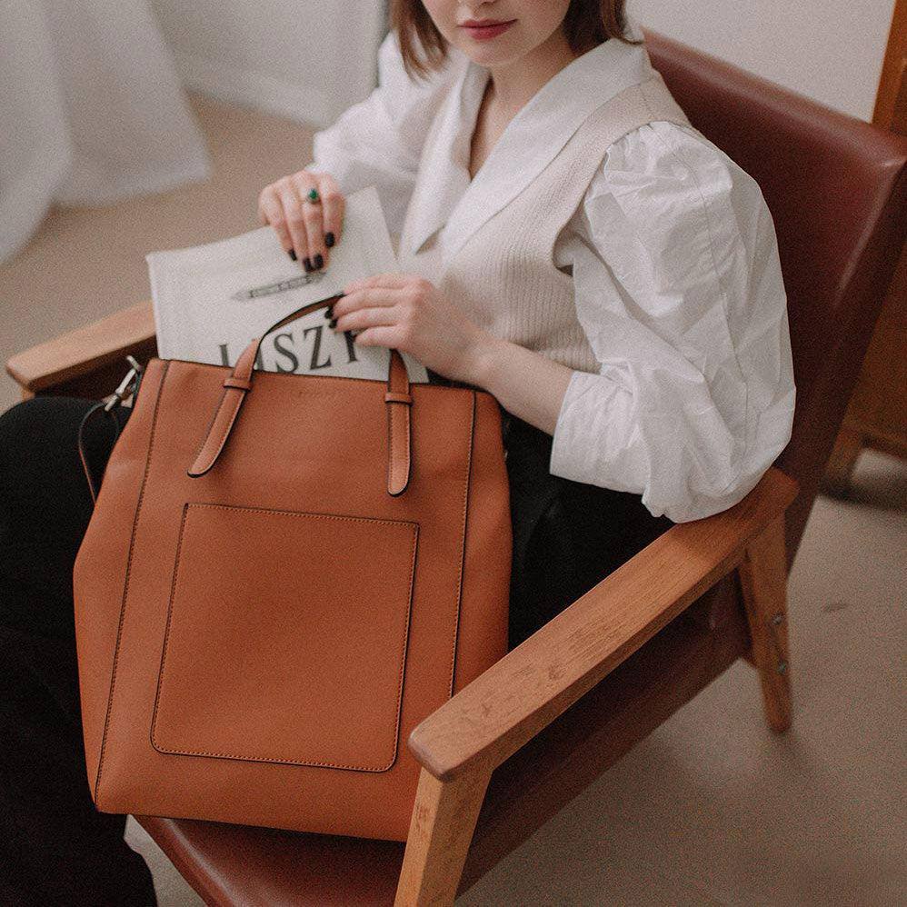 Ecosusi Convertible Tote Backpack - Tan