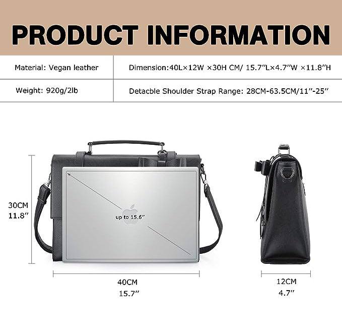 Ecosusi Messenger Laptop Bag - Black