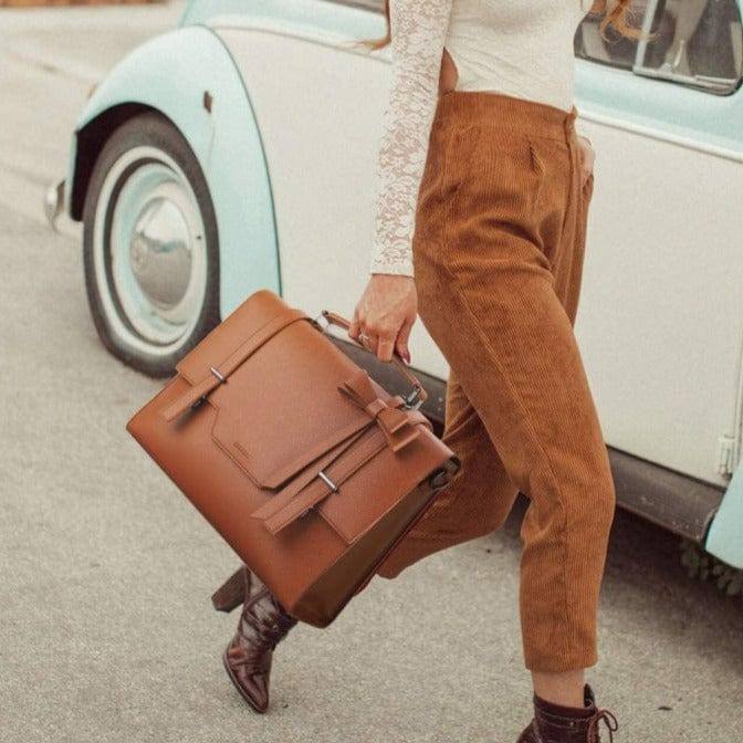 Ecosusi Messenger Laptop Bag - Brown