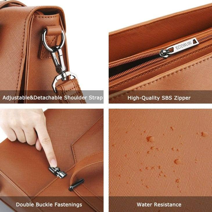 Ecosusi Messenger Laptop Bag - Brown
