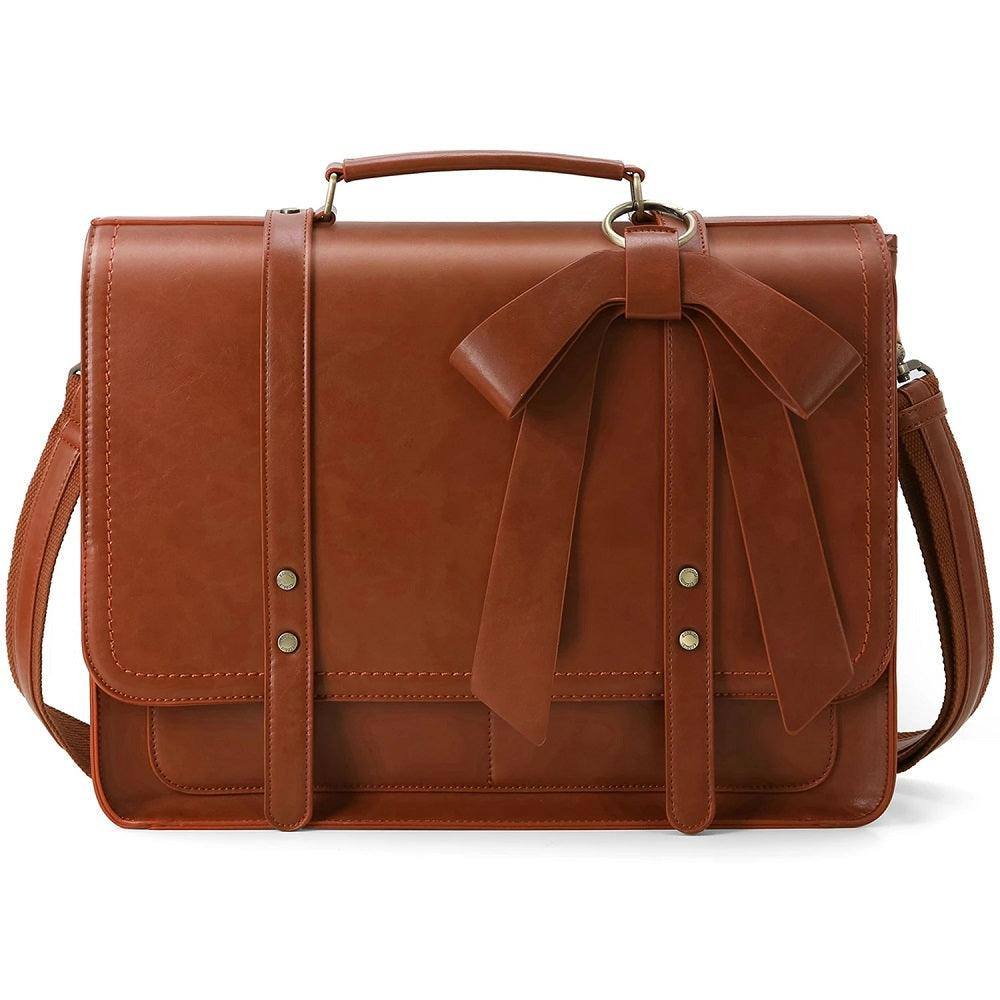 Ecosusi Vintage Bow Briefcase - Brown