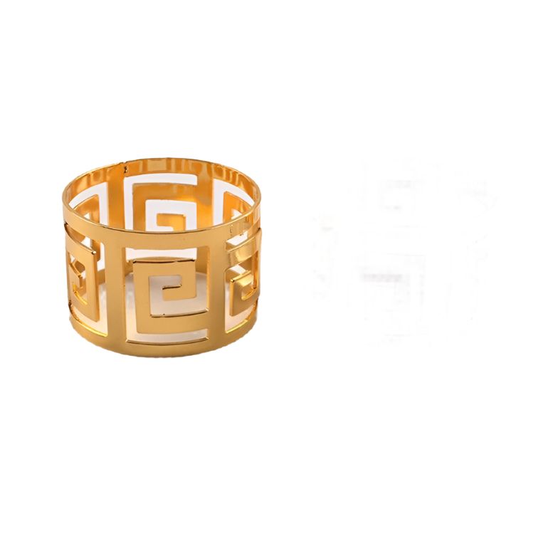 Astra Napkin Rings, Set of 6 - Gold