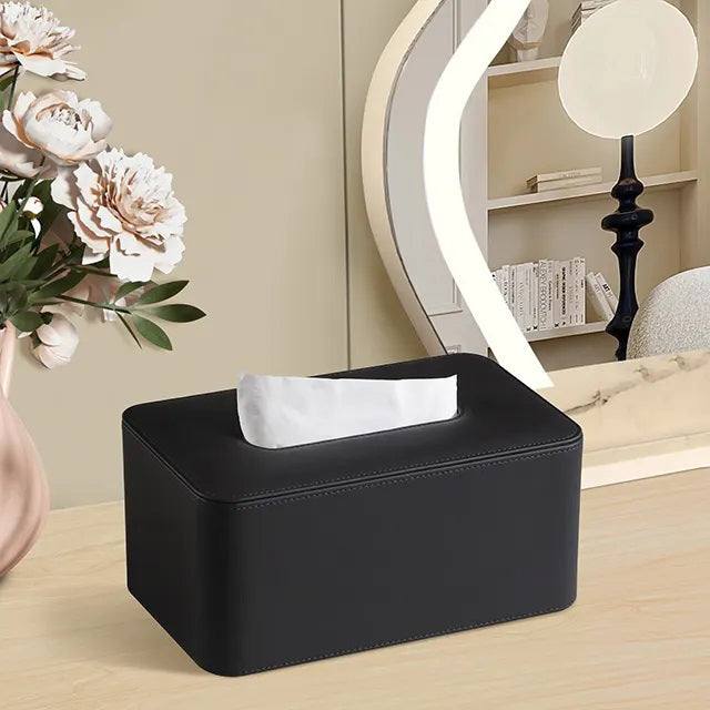 Enhabit Cabin High Tissue Box Holder - Black