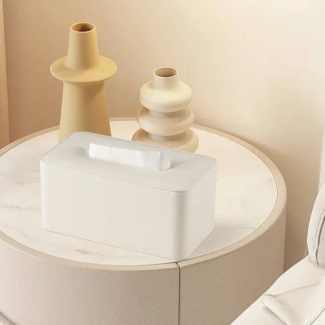 Enhabit Cabin High Tissue Box Holder - White