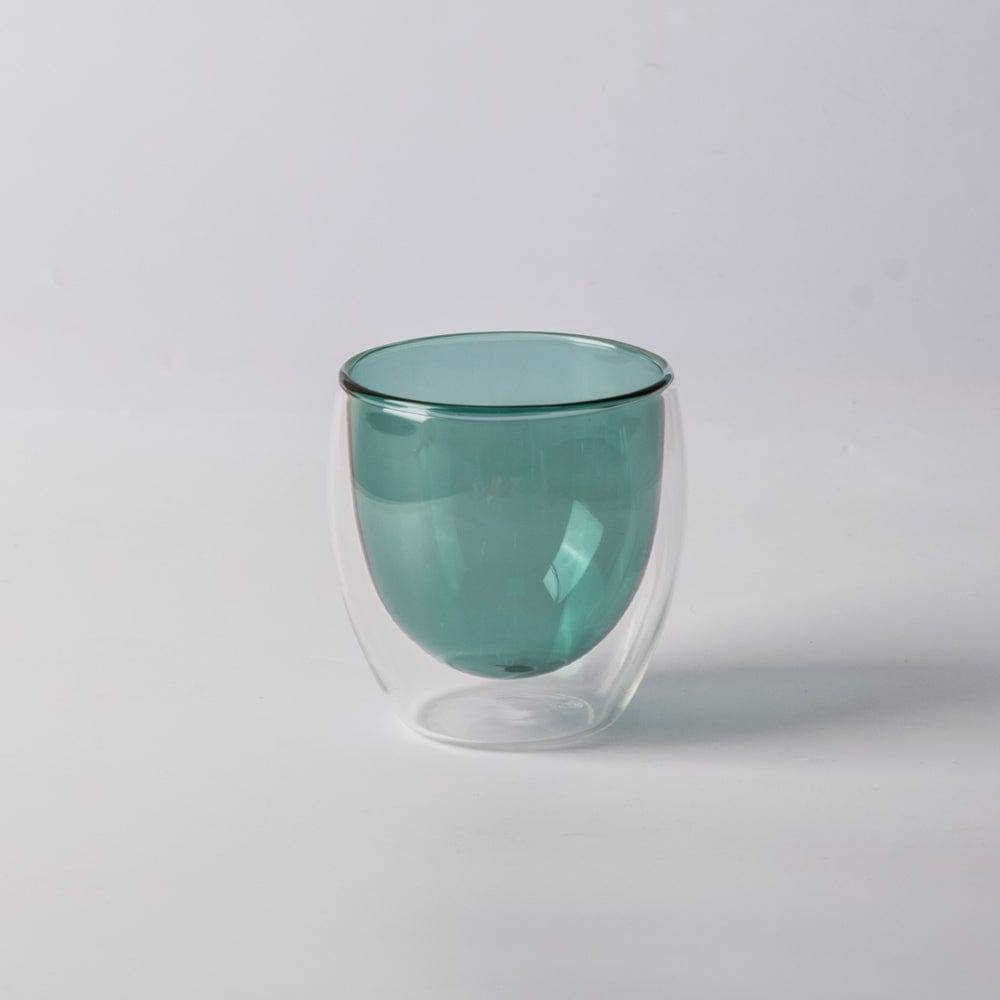 Enhabit Cafe Double Wall Glass Small - Green