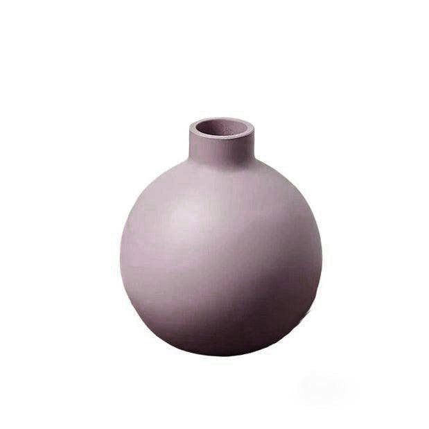 Enhabit Ceramic Bulb Vase Small - Light Purple