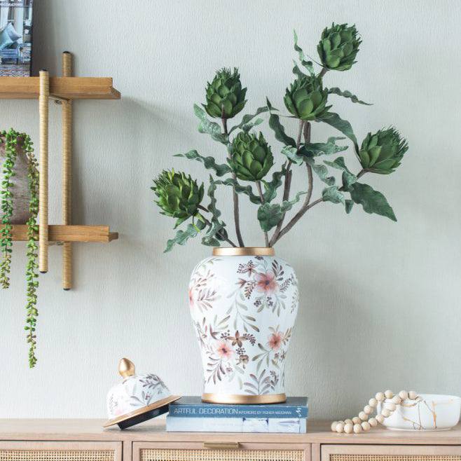 Enhabit Chantilly Ginger Jar With Lid XL - Ivory