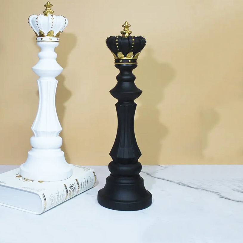 Enhabit Chess King Decorative Sculpture Large - Black