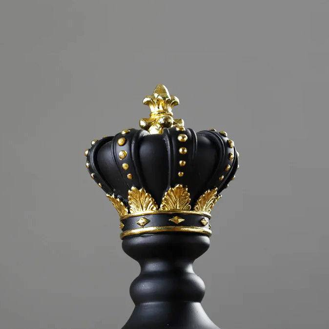 Enhabit Chess King Decorative Sculpture Large - Black