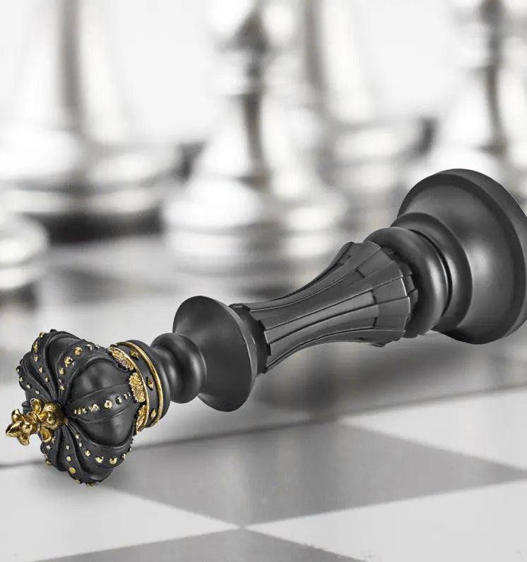 Enhabit Chess King Decorative Sculpture Large - Black