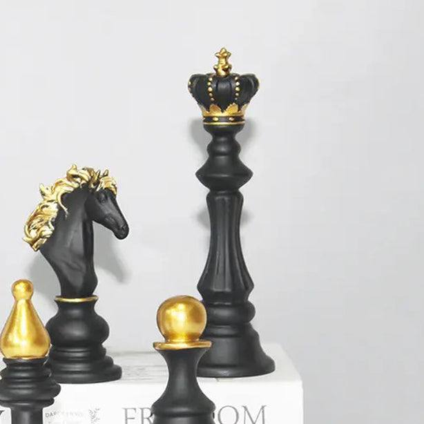 Enhabit Chess King Decorative Sculpture Large - Black
