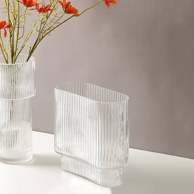 Enhabit Clear Lines Rectangular Glass Vase