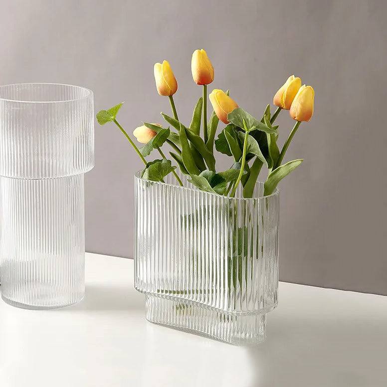 Enhabit Clear Lines Rectangular Glass Vase