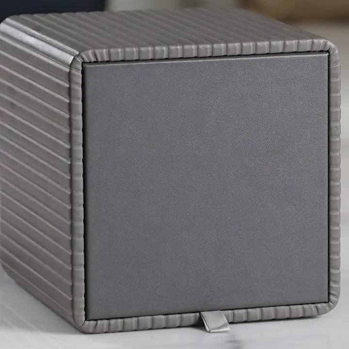 Enhabit Columns Square Tissue Box Holder - Dark Grey