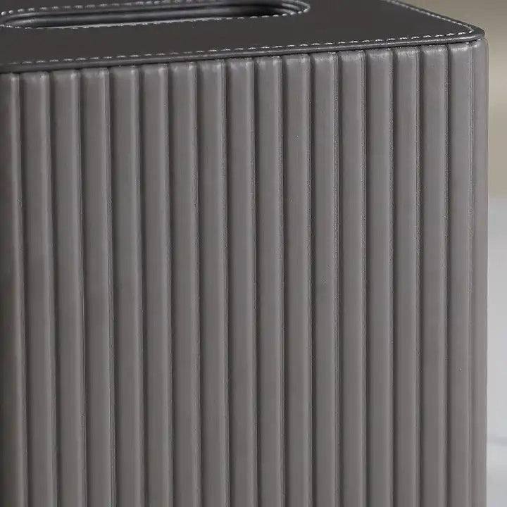 Enhabit Columns Square Tissue Box Holder - Dark Grey