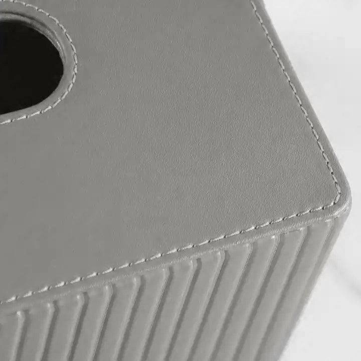 Enhabit Columns Tissue Box Holder - Light Grey
