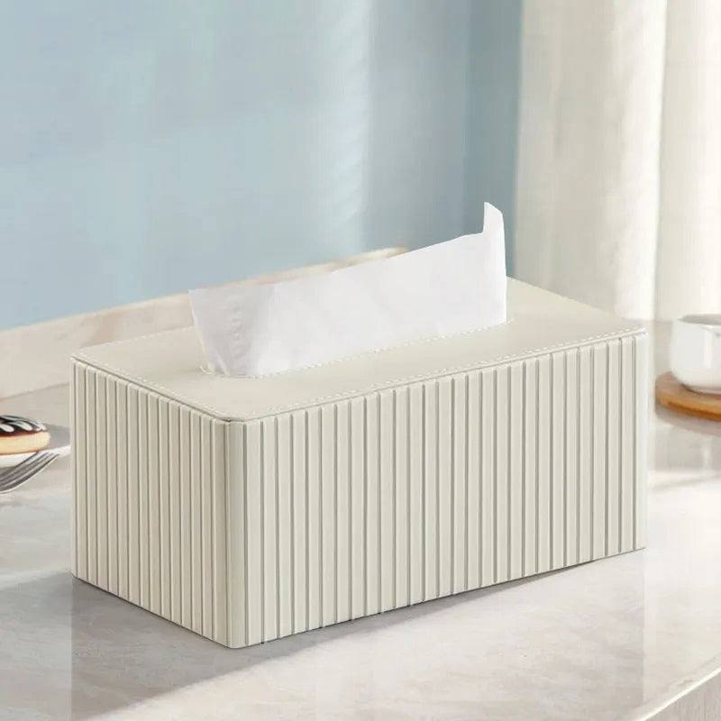 Enhabit Columns Tissue Box Holder - White