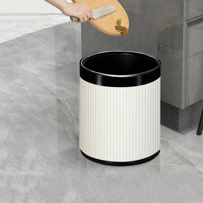 Enhabit Columns Waste Bin - White & Black