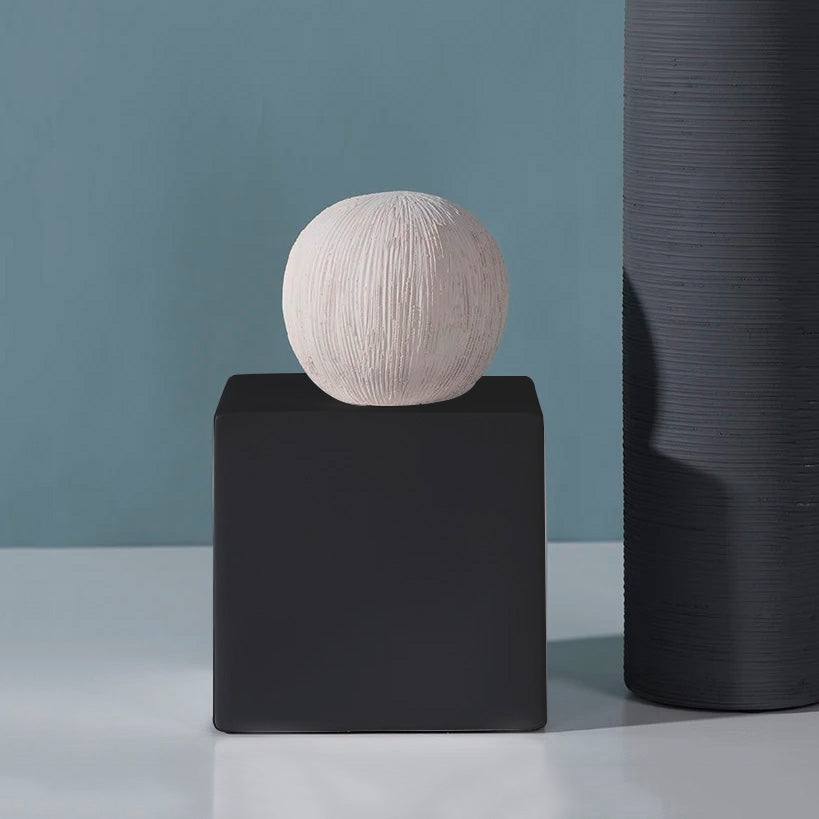 Enhabit Cube Decorative Sculpture - Black