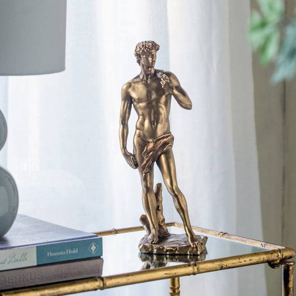 Enhabit David Decorative Sculpture - Vintage Gold