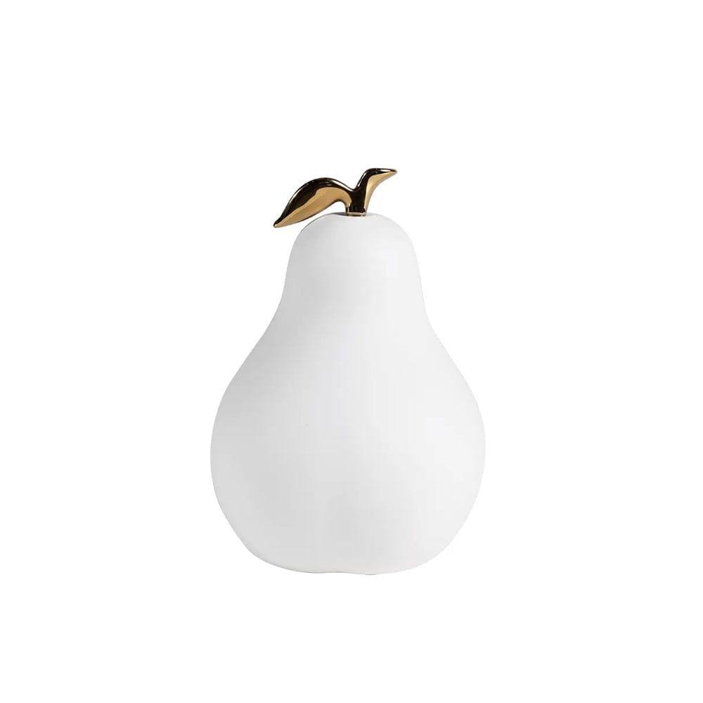 Enhabit Decorative Pear Accent - White Gold