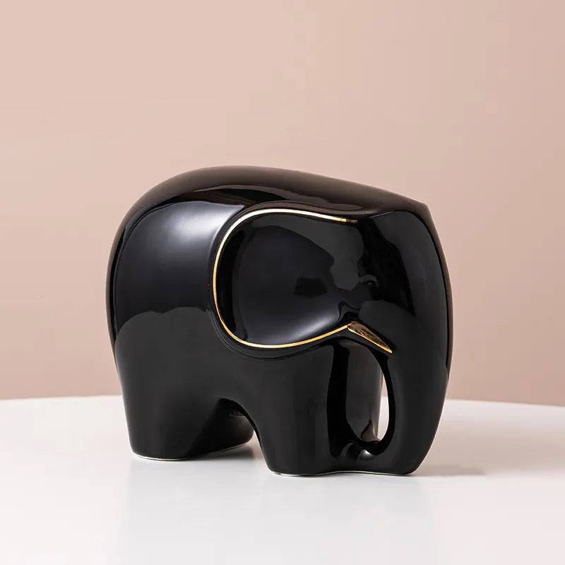 Enhabit Dora Elephant Sculpture - Black