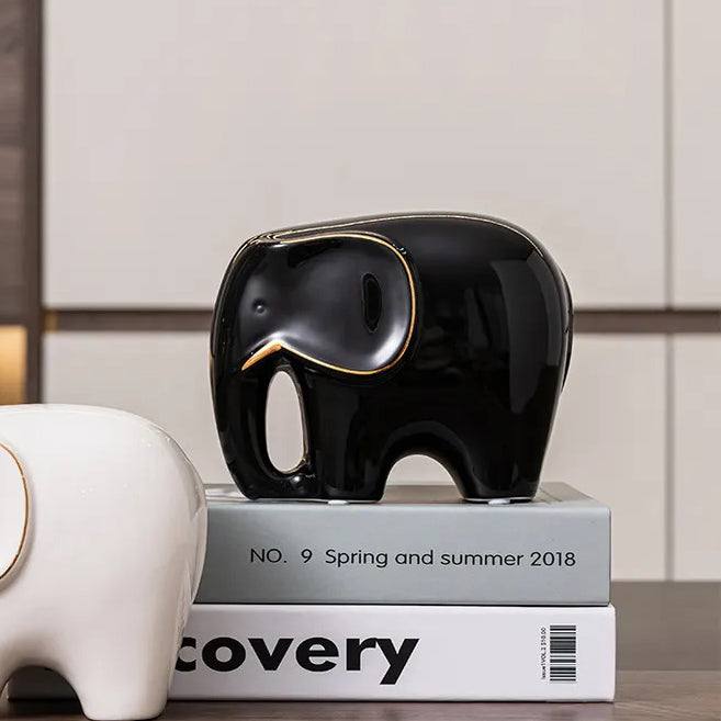 Enhabit Dora Elephant Sculpture - Black