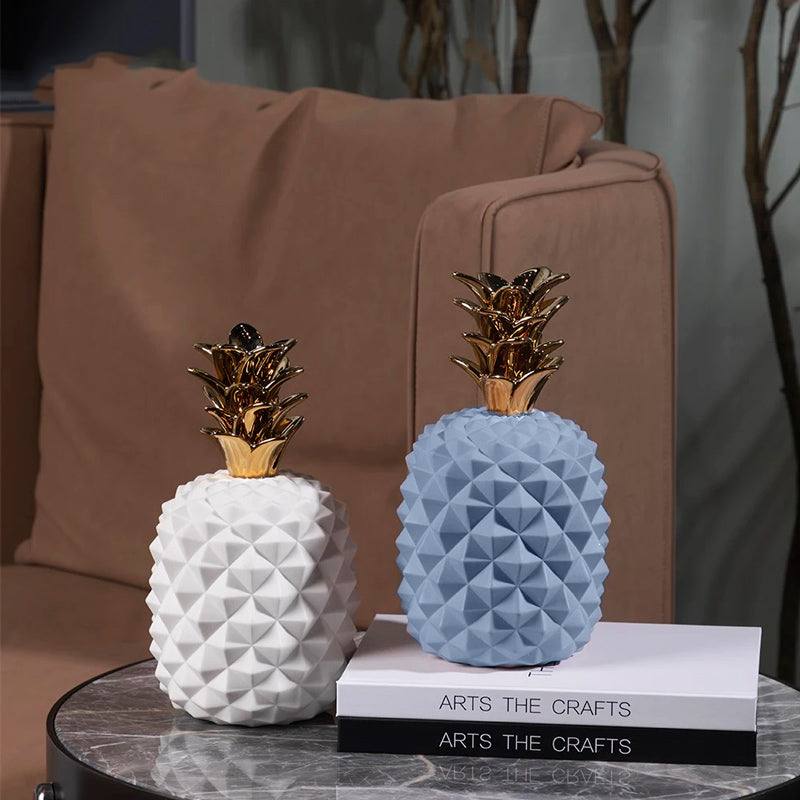 Enhabit Geometric Pineapple Accent - Blue