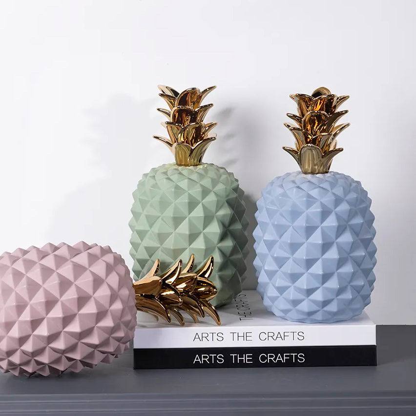 Enhabit Geometric Pineapple Accent - Blue