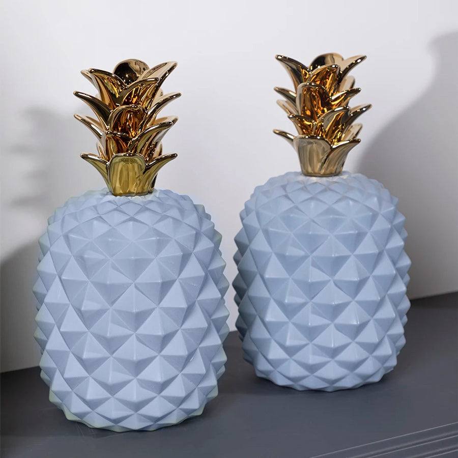 Enhabit Geometric Pineapple Accent - Blue