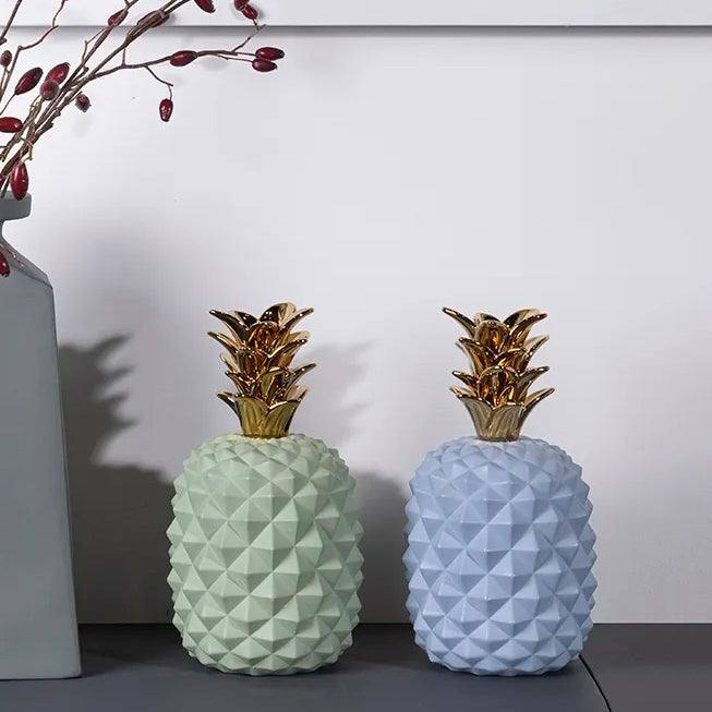 Enhabit Geometric Pineapple Accent - Blue