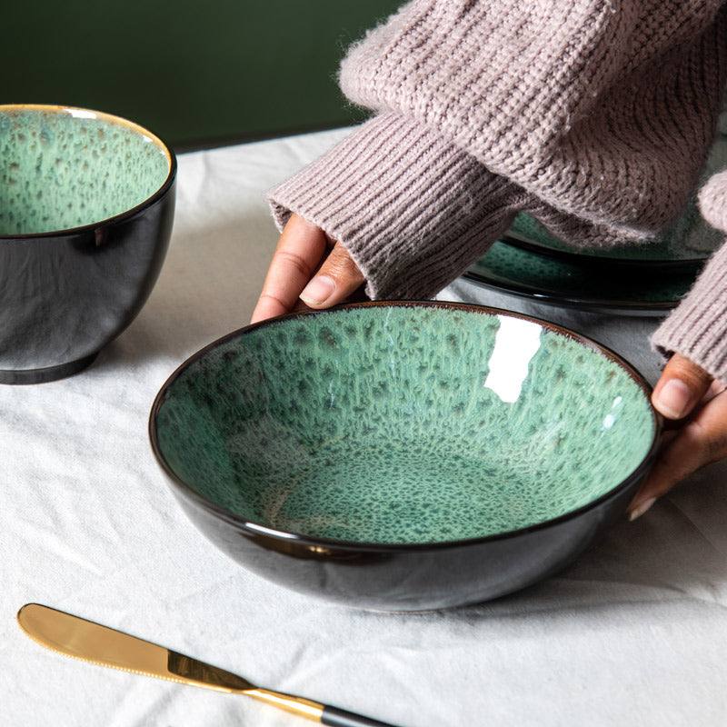 Enhabit Juniper Pasta Bowl - Basil Green