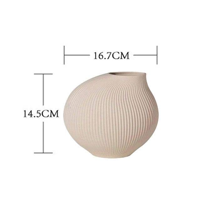 Enhabit Luna Shell Vase Small - Beige