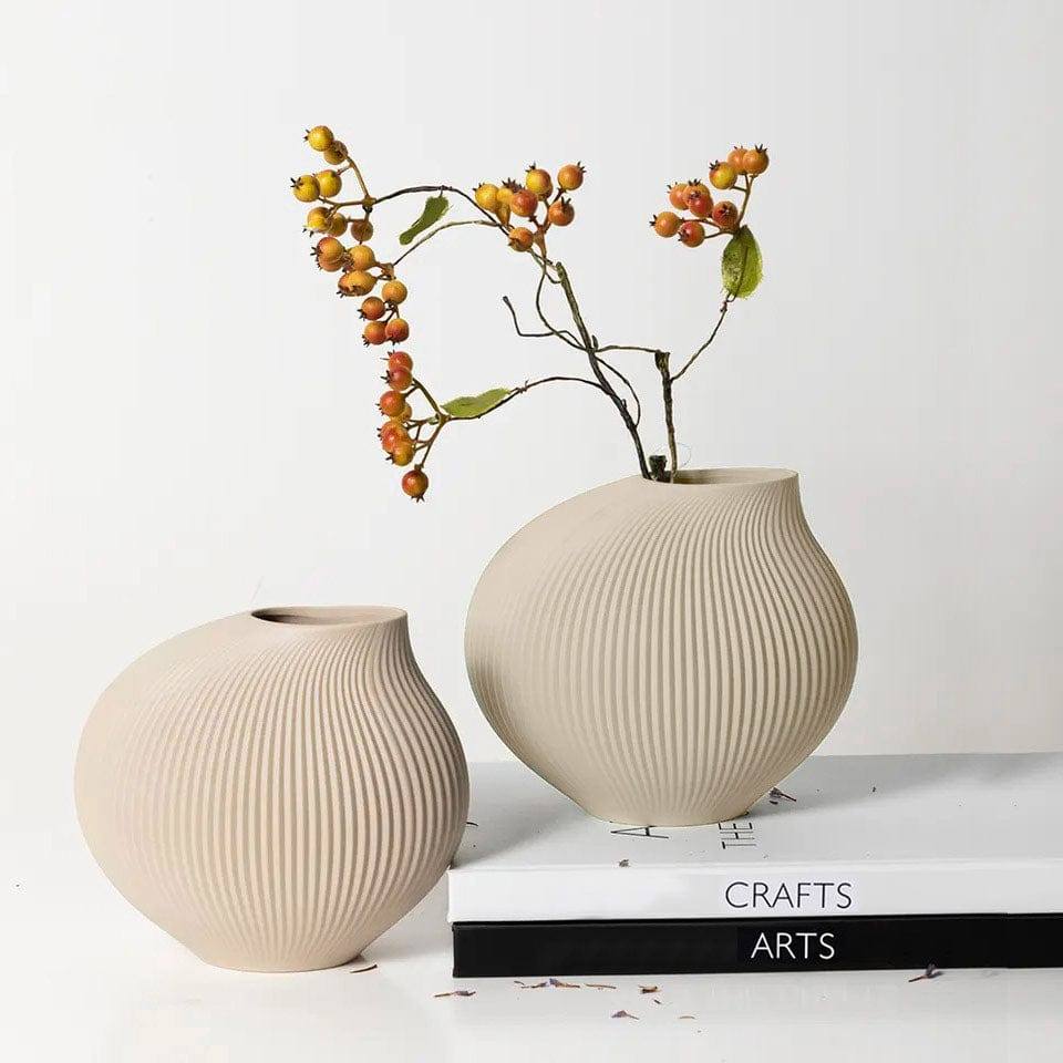 Enhabit Luna Shell Vase Small - Beige