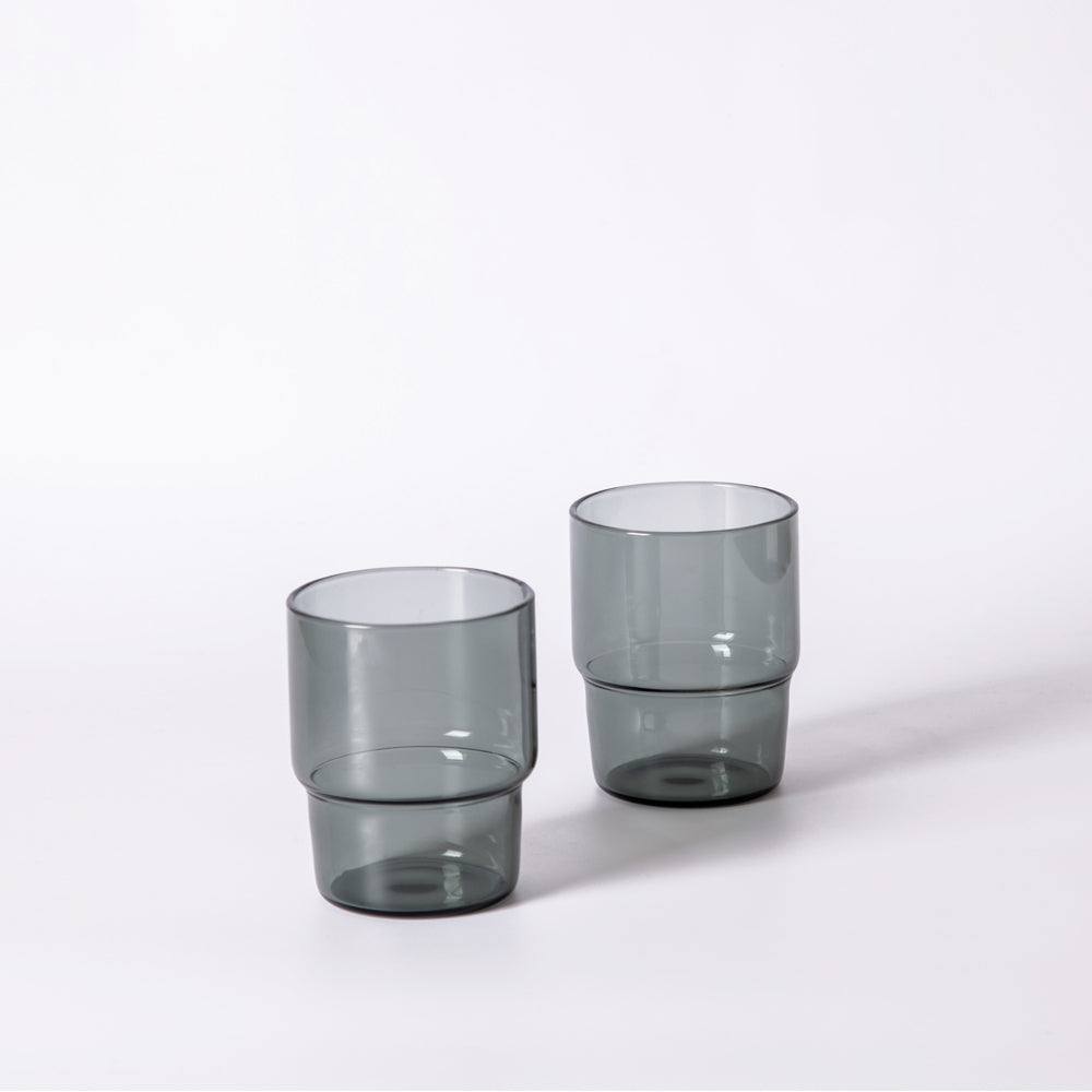 Enhabit Menlo Tumblers 320ml, Set of 2 - Smoke Grey