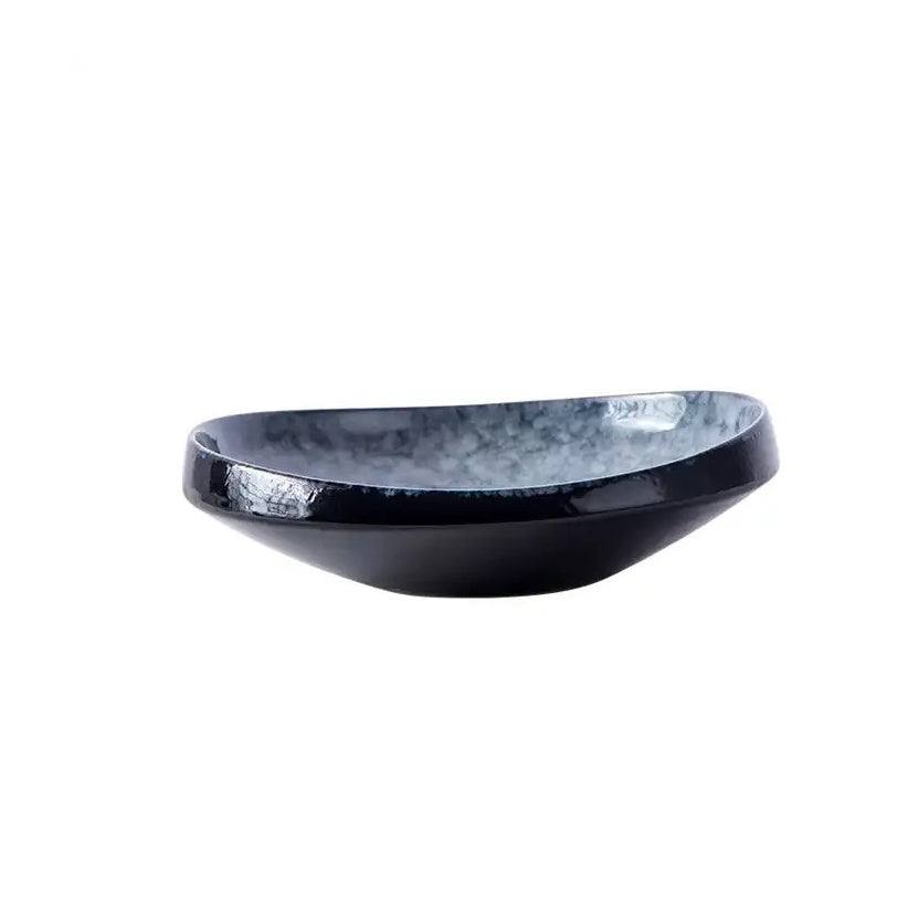 Enhabit Oasis Curved Serving Bowl - Cool Grey