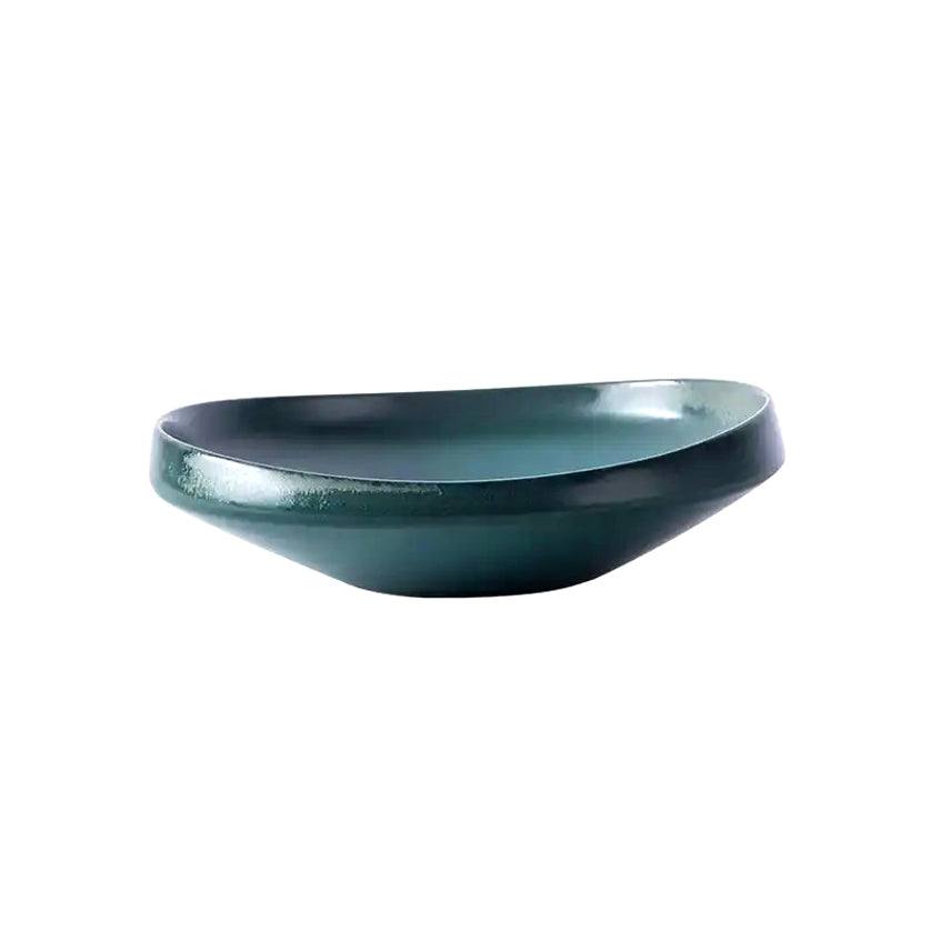 Enhabit Oasis Curved Serving Bowl - Nori Green