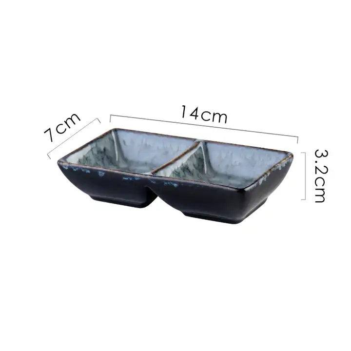 Enhabit Oasis Sectional Serving Plate - Cool Grey