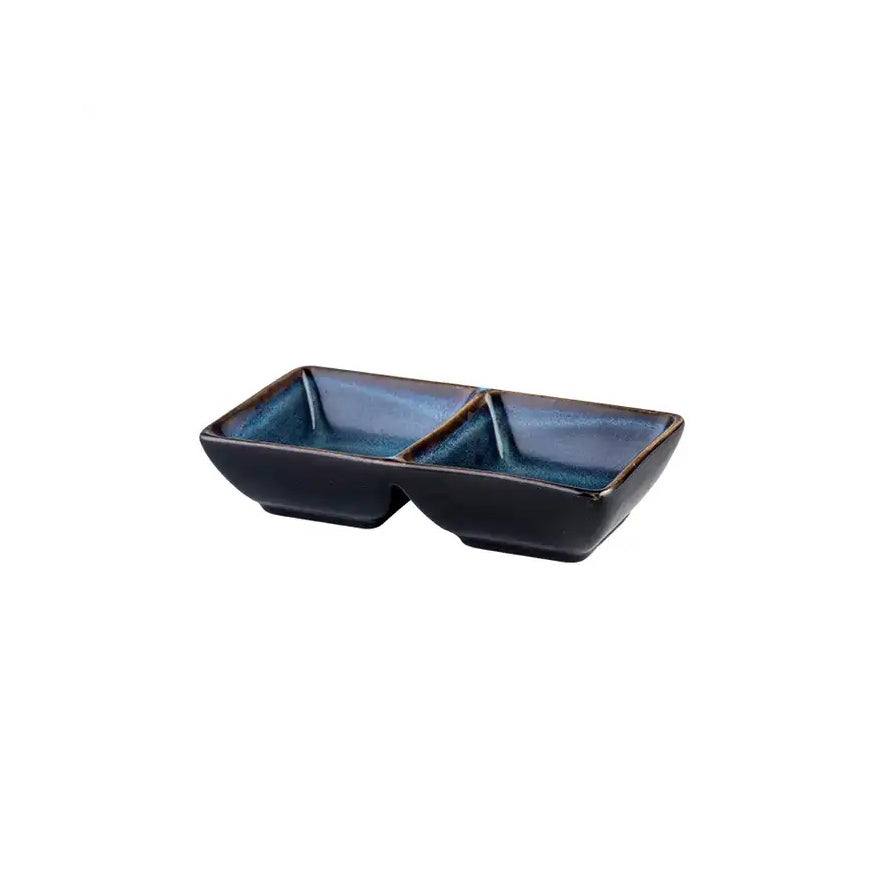 Enhabit Oasis Sectional Serving Plate - Royal Blue